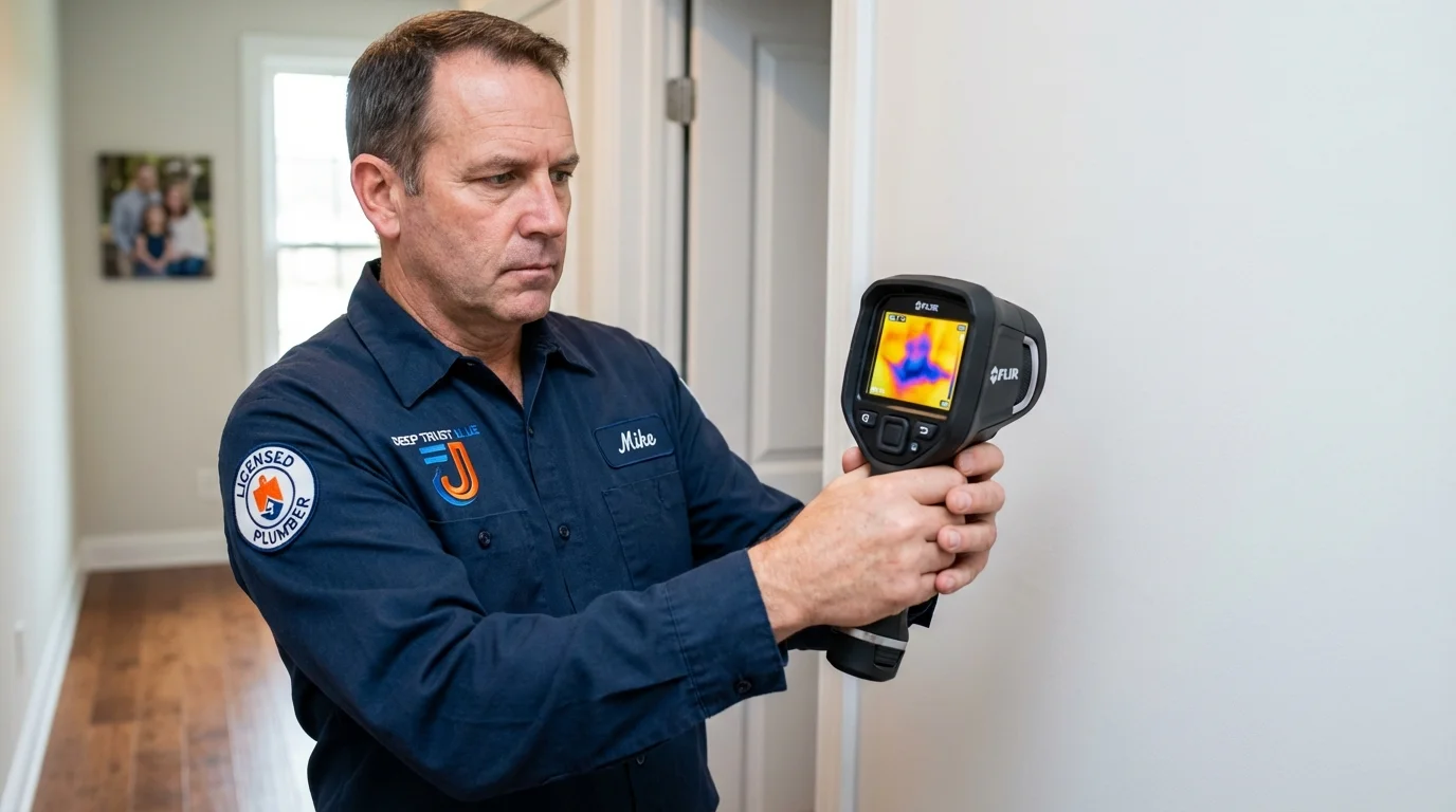 Thermal imaging leak detection by Johns Plumbing LLC in Philip